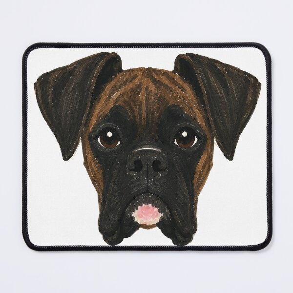 Item preview, Brindle Marker Boxer Portrait designed and sold by Pelch Art Studio.