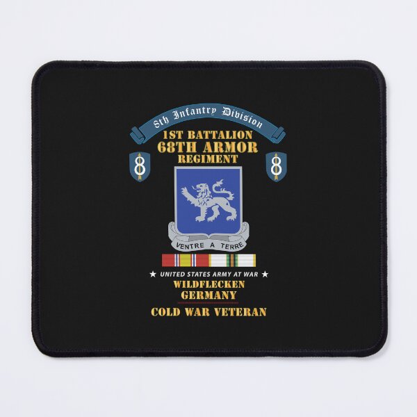 Item preview, 8th Infantry Division Scroll - 1st Bn 68th Armor Regiment - Wildflecken Germany - Cold War Vet w COLD SVC designed and sold by Military Insignia Products.