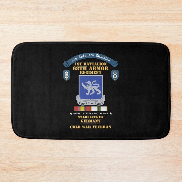 Item preview, 8th Infantry Division Scroll - 1st Bn 68th Armor Regiment - Wildflecken Germany - Cold War Vet w COLD SVC designed and sold by Military Insignia Products.
