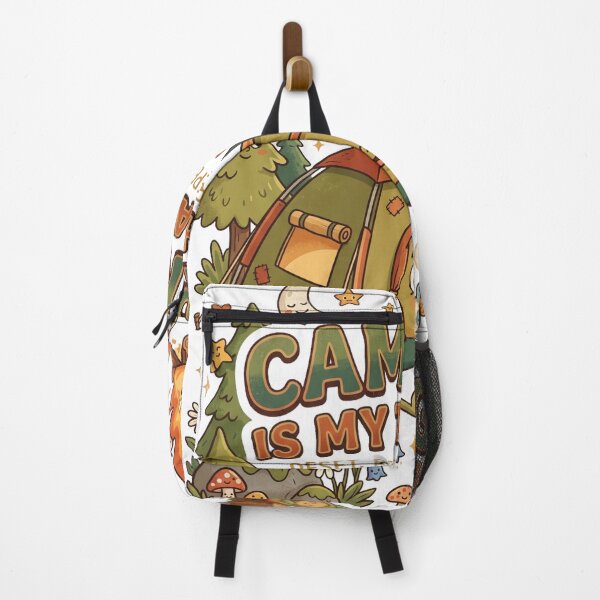Item preview, Camping Is My Therapy | Funny Camping T-Shirt | Cute Campfire Graphic | Outdoor Adventure Sticker designed and sold by SAJ Design Studio.
