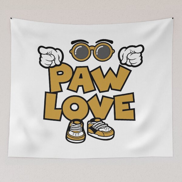 Item preview, PAW LOVE - PETS Typography Character Bold Funny designed and sold by NFTWords.