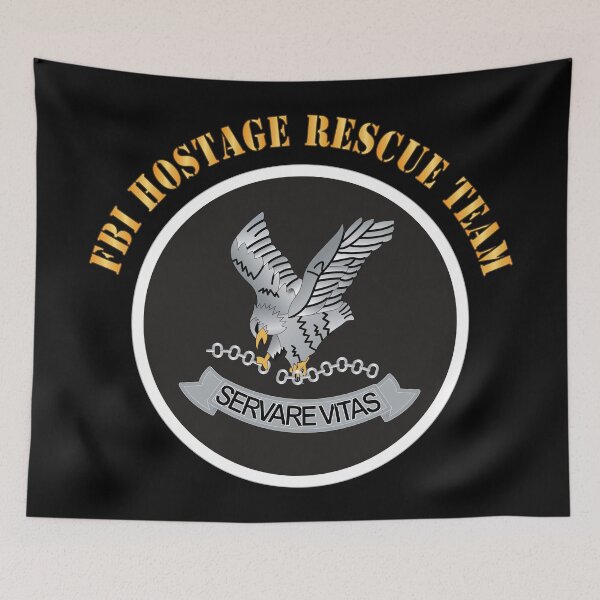 Item preview, Govt - FBI Hostage Rescue Team with Text X 300 designed and sold by Military Insignia Products.