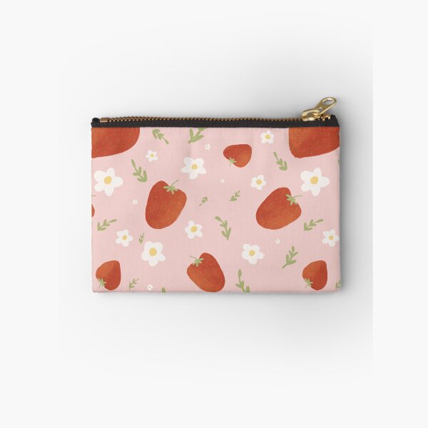 Item preview, Pretty strawberries on a soft pink background designed and sold by BelirisCréations.