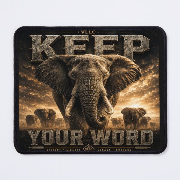 Item preview, Alpha Elephant VLLC - Keep Your Word? Office Motivation designed and sold by VICTORY LIBERTY .