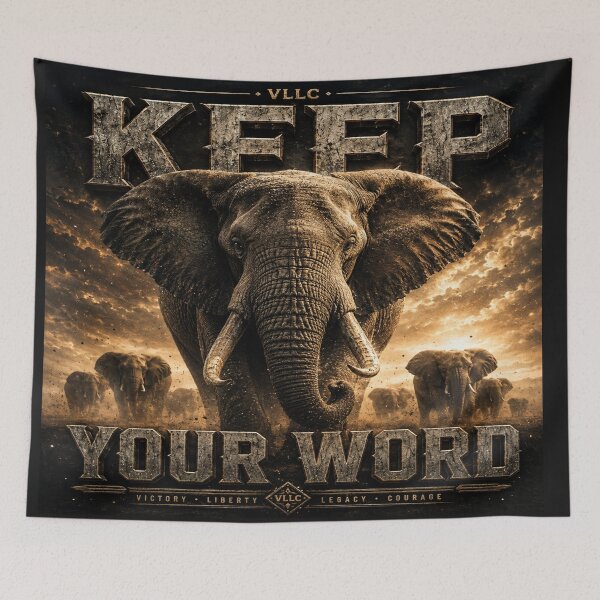 Item preview, Alpha Elephant VLLC - Keep Your Word? Office Motivation designed and sold by VICTORY LIBERTY .