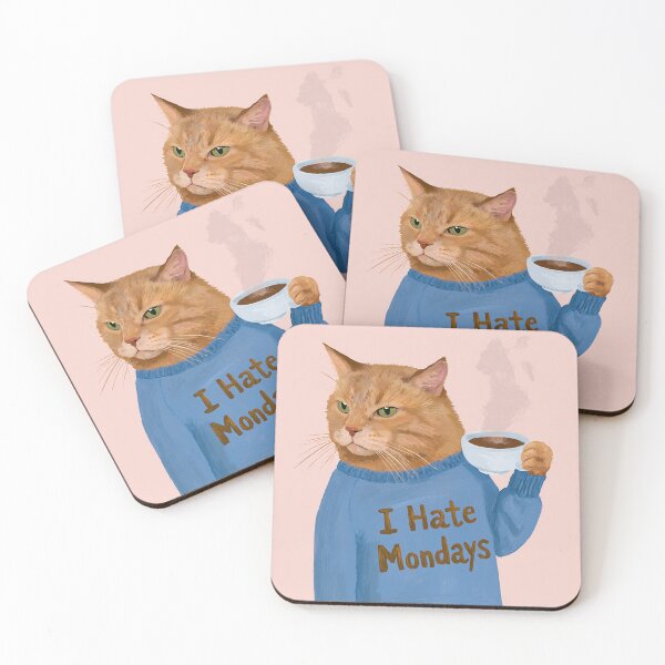 Item preview, Kitty Cat Hates Mondays designed and sold by Ayrshiredesigns.