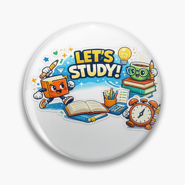 Item preview, Let's Study Sticker | Cute Study Motivation Sticker | Student Aesthetic | Book Lover Laptop Decal | Back to School Gift designed and sold by Ishratparween11.