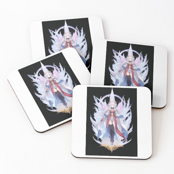 Item preview, Art - Stylized Manga Heroine, Fantastic Illustration with Angel Wings designed and sold by AnimeShin.