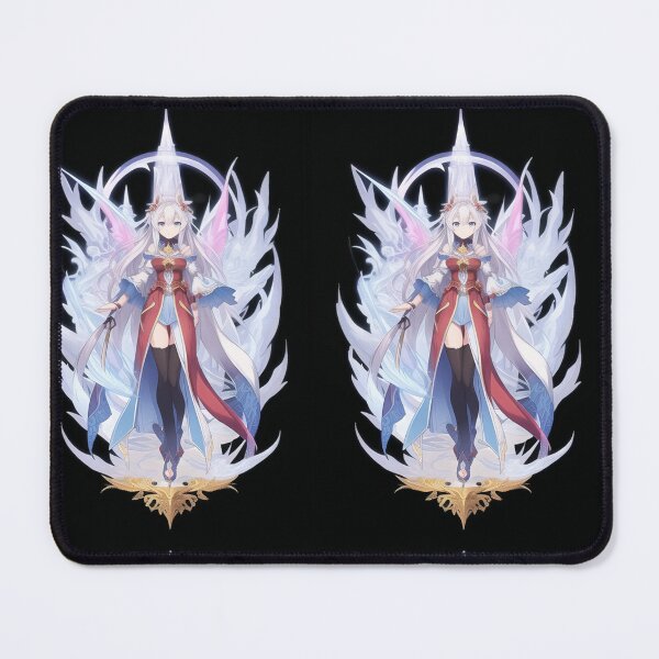 Item preview, Art - Stylized Manga Heroine, Fantastic Illustration with Angel Wings designed and sold by AnimeShin.