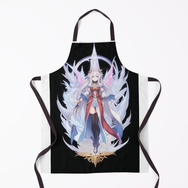 Item preview, Art - Stylized Manga Heroine, Fantastic Illustration with Angel Wings designed and sold by AnimeShin.