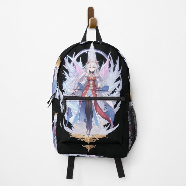 Item preview, Art - Stylized Manga Heroine, Fantastic Illustration with Angel Wings designed and sold by AnimeShin.