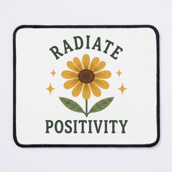 Item preview, Radiate Positivity Sunflower Design designed and sold by GiggleInkTees.