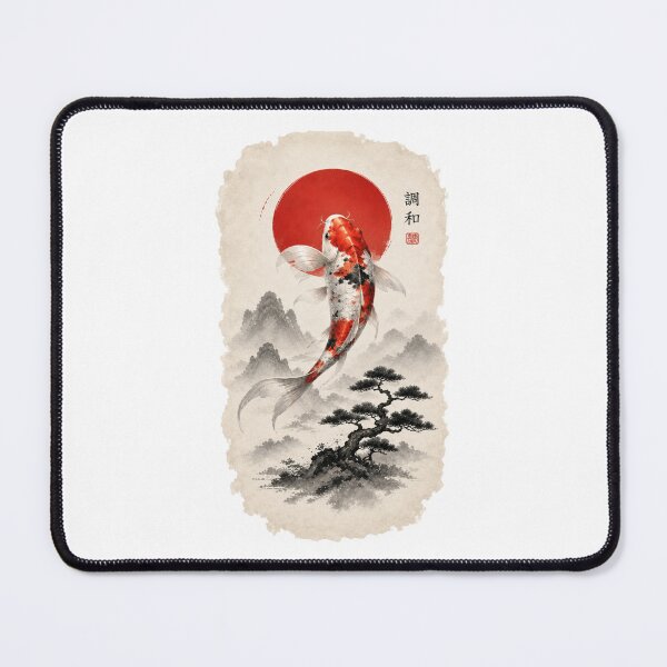 Item preview, Koi in Japanese style harmony designed and sold by Radixbarny.