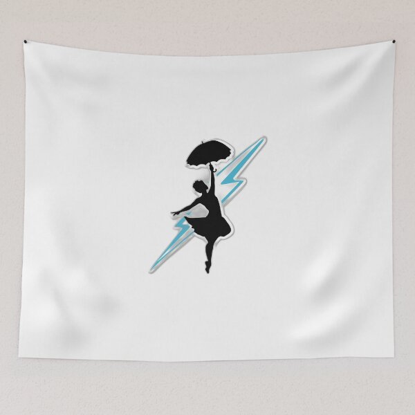 Item preview, Dancing Through The Lightning Ballerina Umbrella Silhouette designed and sold by Swizzy2vore.