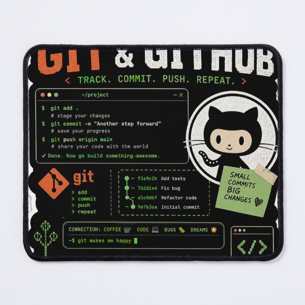 Item preview, Git & GitHub: Track • Commit • Push • Repeat designed and sold by Kushwaha18.