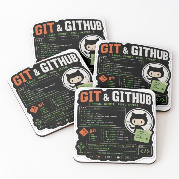 Artikelvorschau, Git & GitHub: Verfolgen • Committen • Pushen • Wiederholen entworfen und verkauft von Kushwaha18.