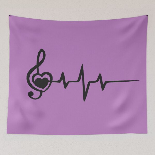 Item preview, Heartbeat in Treble designed and sold by Catfcreations.