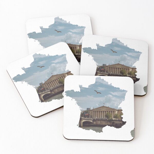 Item preview, France Map Palais Bourbon National Assembly Paris Silhouette designed and sold by Maroan93.