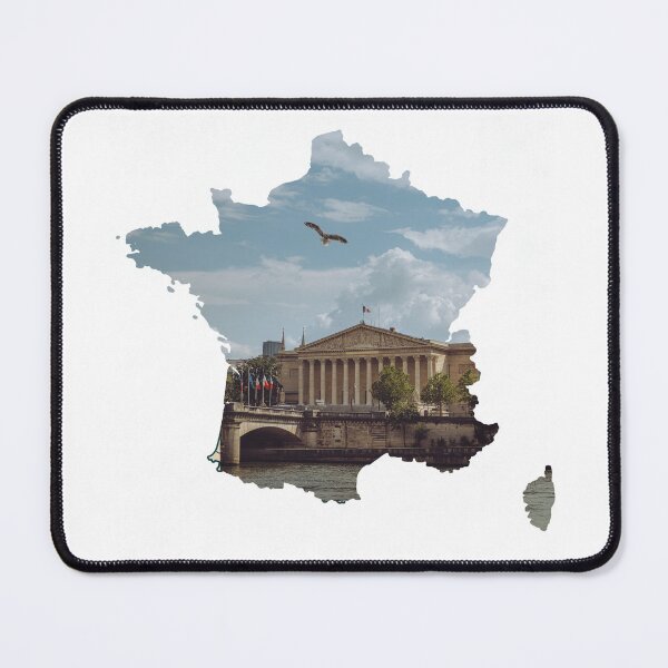 Item preview, France Map Palais Bourbon National Assembly Paris Silhouette designed and sold by Maroan93.