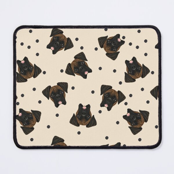 Item preview, Ivory Brindle Boxer Marker Tossed Dot designed and sold by Pelch Art Studio.