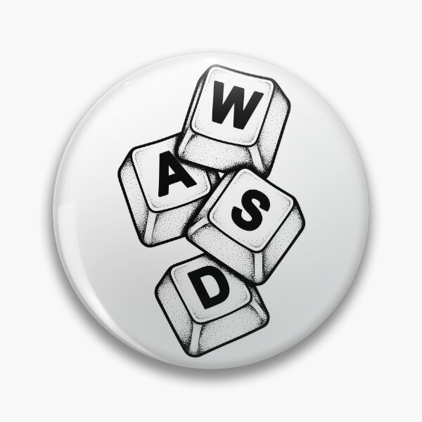 Item preview, Gaming WASD Computer Keyboard PC Gamer Move Keys designed and sold by GrandeDuc.