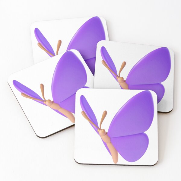 Item preview, Cute Purple Butterfly 3D Cartoon | Kawaii Butterfly | Spring Nature Aesthetic designed and sold by ArhaanFashions.