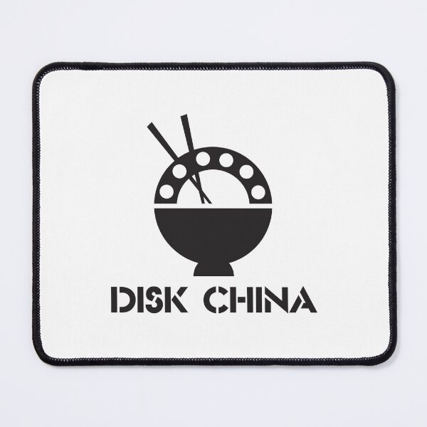 Item preview, Disk China Noodle Bowl and Chopsticks Black and White Art designed and sold by zenbgt.