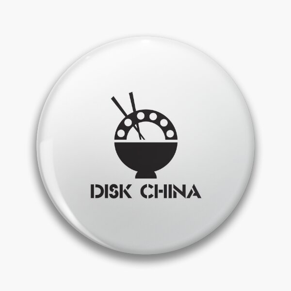 Item preview, Disk China Noodle Bowl and Chopsticks Black and White Art designed and sold by zenbgt.