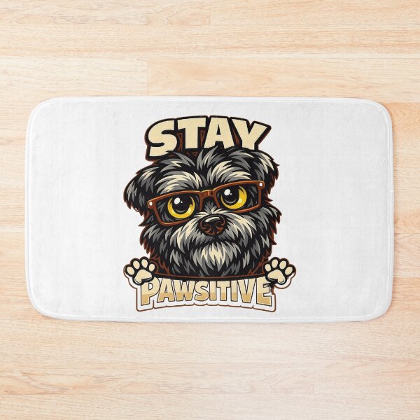 Item preview, Stay Pawsitive Cute Dog Glasses Shirt designed and sold by WearTheVibe Store.