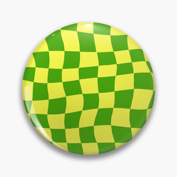 Item preview, Warped Green and Yellow Chequered Pattern designed and sold by Jeallan Designs.