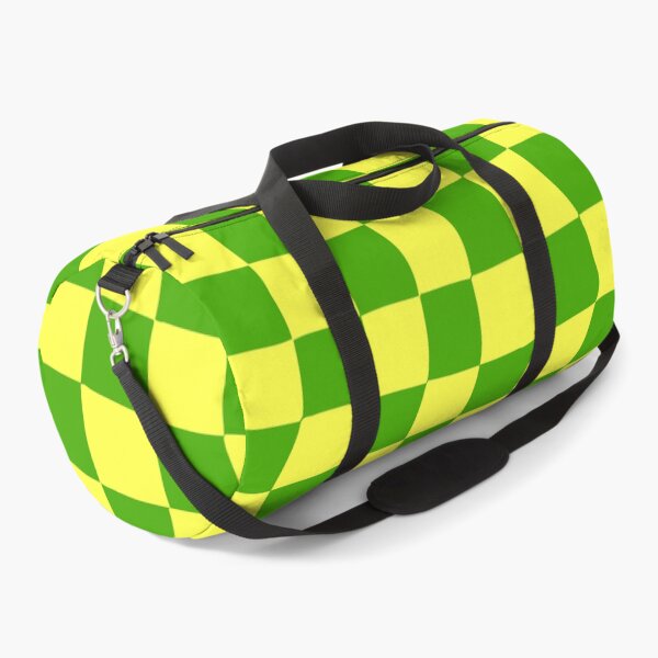 Item preview, Warped Green and Yellow Chequered Pattern designed and sold by Jeallan Designs.
