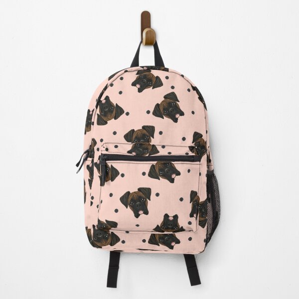 Item preview, Blush Brindle Boxer Marker Tossed Dot designed and sold by Pelch Art Studio.