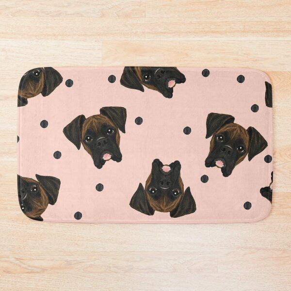Item preview, Blush Brindle Boxer Marker Tossed Dot designed and sold by Pelch Art Studio.