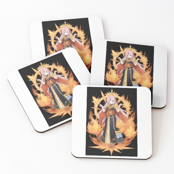 Item preview, Art - Stylized Manga Heroine, Flamboyant Aura and Golden Details designed and sold by AnimeShin.