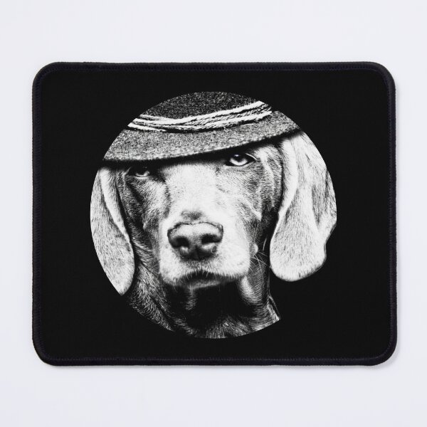 Item preview, Classy Dog with Hat, Black and White Dog Portrait, Gangster Dog Aesthetic, Stylish Pet Art Design Circular designed and sold by AnimalVibes.