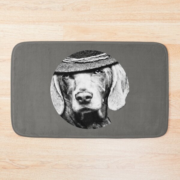 Item preview, Classy Dog with Hat, Black and White Dog Portrait, Gangster Dog Aesthetic, Stylish Pet Art Design Circular designed and sold by AnimalVibes.