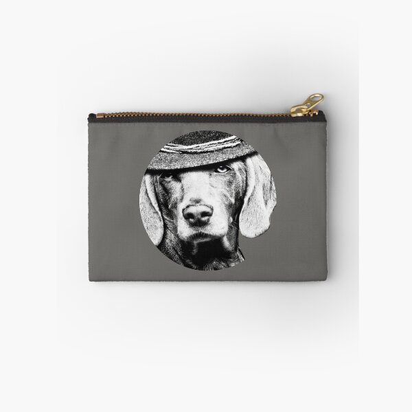 Item preview, Classy Dog with Hat, Black and White Dog Portrait, Gangster Dog Aesthetic, Stylish Pet Art Design Circular designed and sold by AnimalVibes.
