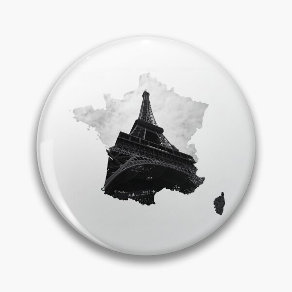 Item preview, France Map Eiffel Tower Paris Landmark Silhouette V2 designed and sold by Maroan93.