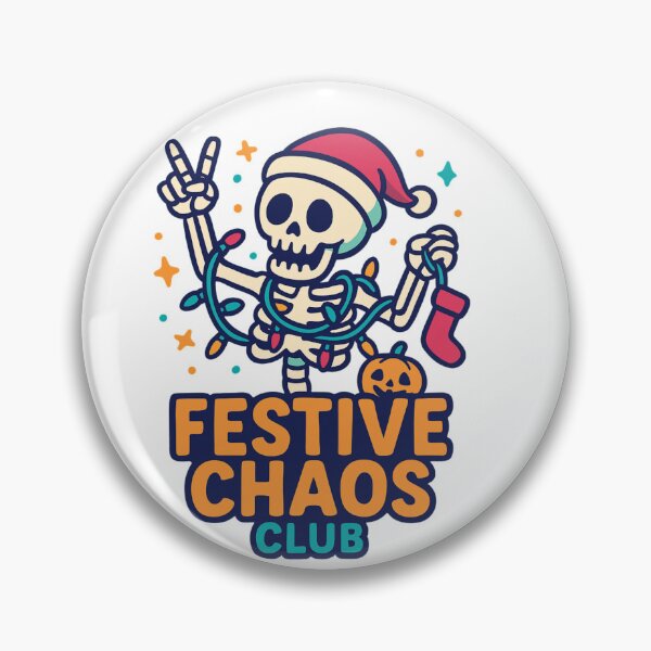 Item preview, Festive Chaos Club Skeleton designed and sold by DustyCuriositie.
