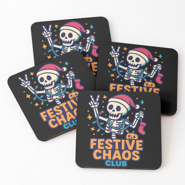 Item preview, Festive Chaos Club Skeleton designed and sold by DustyCuriositie.