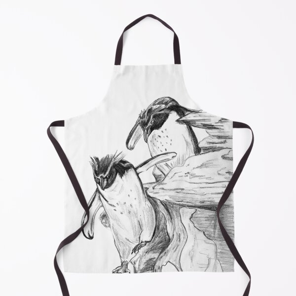 Item preview, Rockhopper Penguins Teamwork – Energy & Motion Sketch designed and sold by Dina's Fine Arts.
