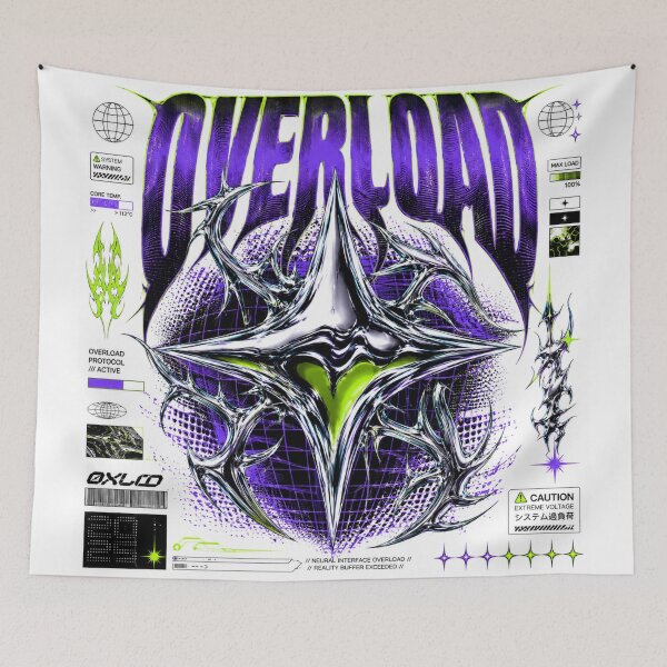 Item preview, Liquid Metallic Cyber Star Anti Design Y2K T-Shirt designed and sold by zdzdesigner.
