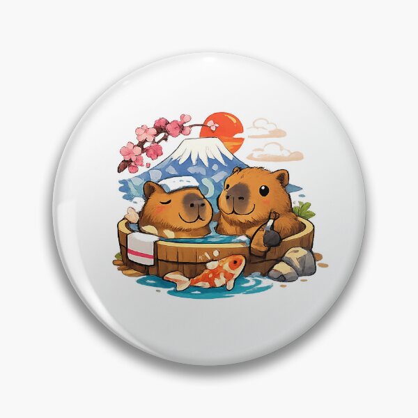 Item preview, Onsen capy designed and sold by MoonKittyh.