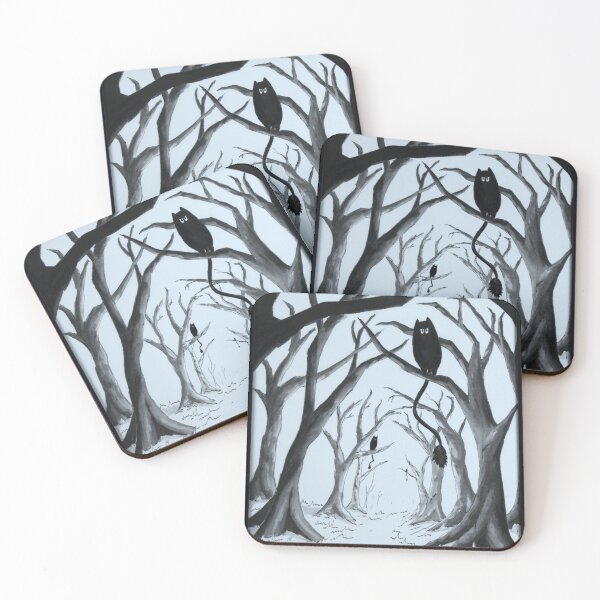 Item preview, Dark sows (mörksuggor) in forest designed and sold by Made by M.Y..