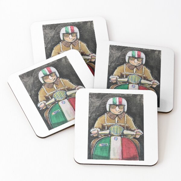 Item preview, Classic Scooter | Vintage Scooter Riders | Scooterist, Retro Mod Inspired Art designed and sold by GWARTGB.