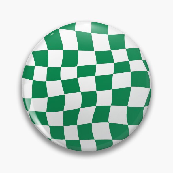 Item preview, Warped Green and White Chequered Pattern designed and sold by Jeallan Designs.
