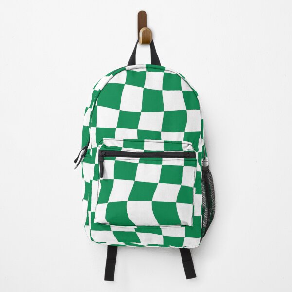 Item preview, Warped Green and White Chequered Pattern designed and sold by Jeallan Designs.