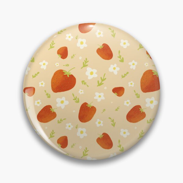 Item preview, Pretty strawberries on a yellow background designed and sold by BelirisCréations.