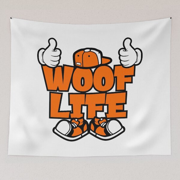 Item preview, WOOF LIFE - PETS Graffiti Character Bold Popart designed and sold by NFTWords.