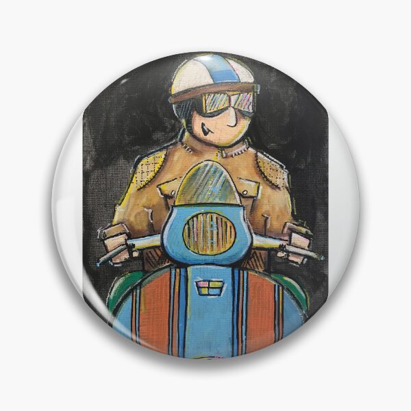 Item preview, Classic Scooter | Vintage Scooter Riders | Scooterist, Retro Mod Inspired Art designed and sold by GWARTGB.